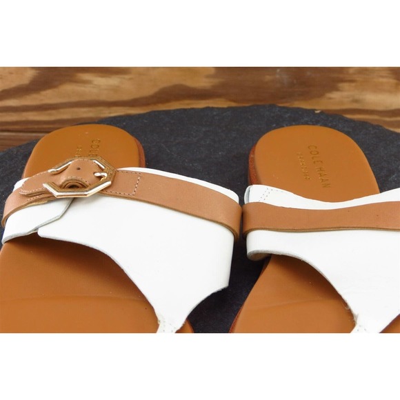 Cole Haan Grandos Sz 7 B Brown Flip Flop Synthetic Women Sandals W14563 - Picture 3 of 9